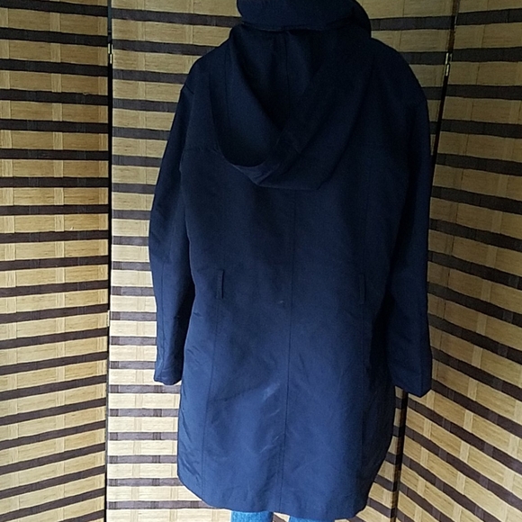 Ellen Tracy Fly Front Trench Coat - Picture 3 of 15